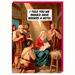 Поздравителна картичка - Казах ти, че трябваше да резервираме хотел!